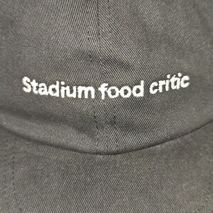 T-Mobile Tuesday “Stadium food critic” Black Baseball Cap Hat 100% Cotton NWOT